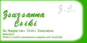 zsuzsanna csiki business card